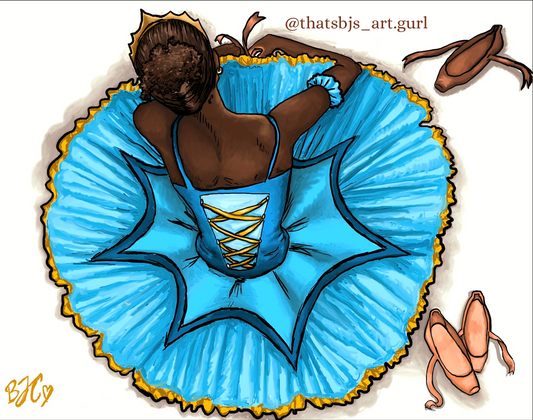 Blue ballerina