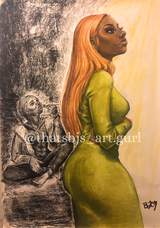 In her shadow